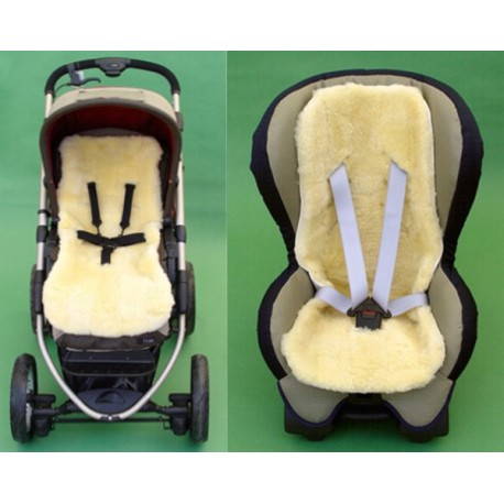 Lammfelleinlage für Kinderwagen und Kindersitze